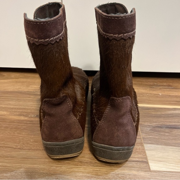 Tecnica Shoes Womens Size 10.5 41 Brown Hair Leather Fleece Lined Winter Boots - Picture 7 of 9